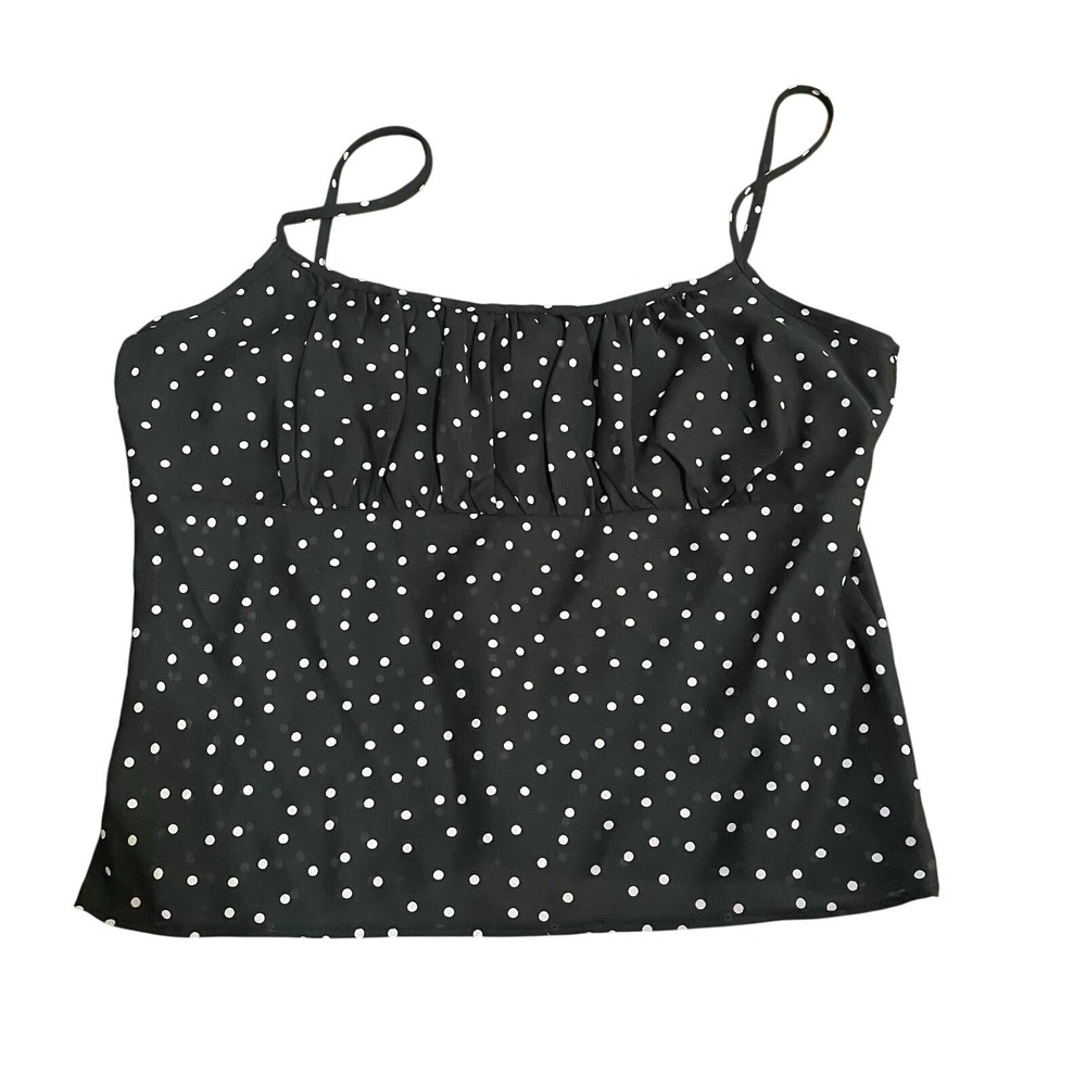 Alyn Paige Vintage Y2K Polka Dot Camisole Size 13/14 Women's Juniors Sheer